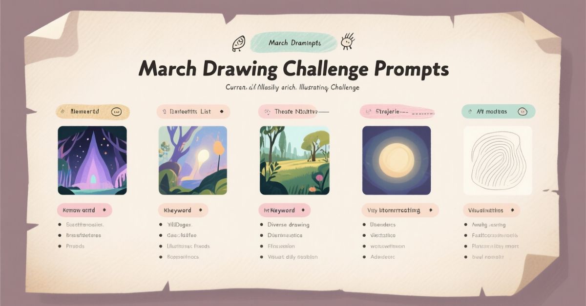 march drawing challenge
